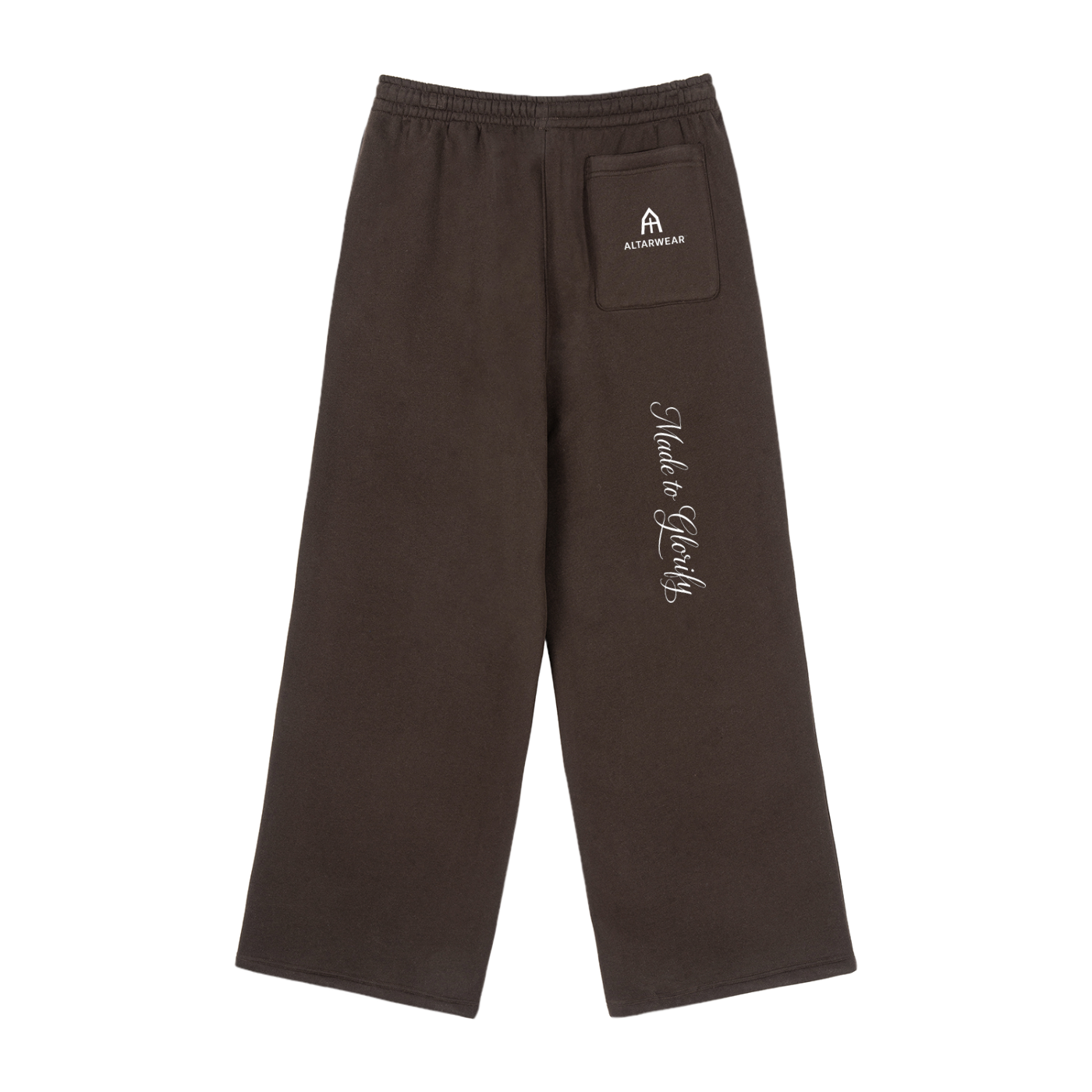Fleece Drawstring Straight-Leg Sweatpants